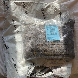 Madewell cable knit cropped cardigan